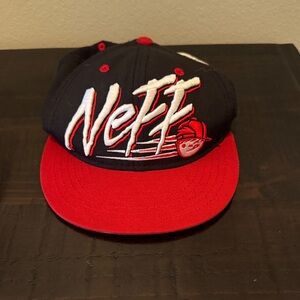 Neff Black and Red Snapback Hat